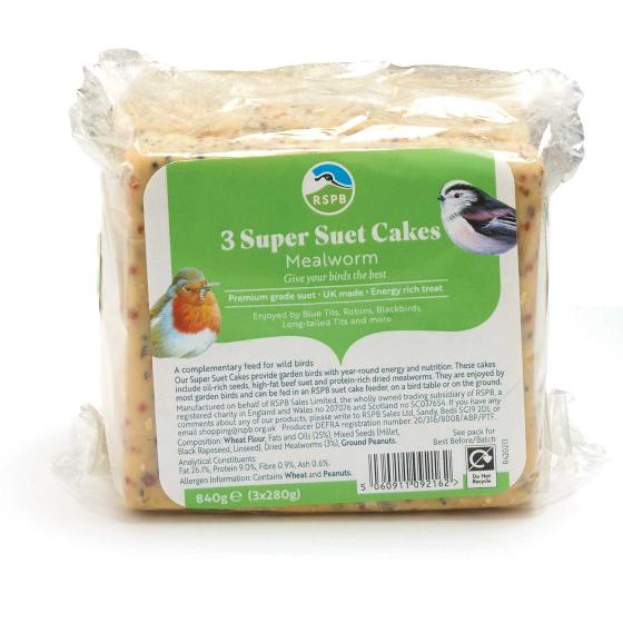 Super suet cakes - mealworm x 3 product photo back L