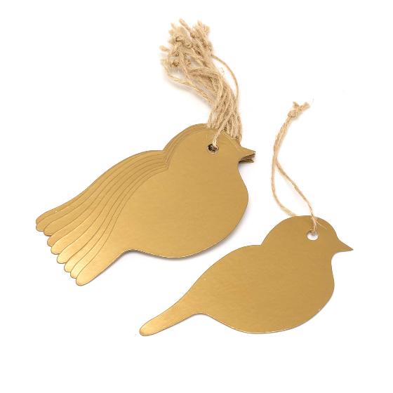 Gold gift tags product photo front L