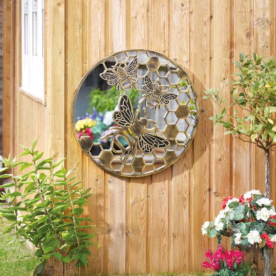 Beeflection decorative garden mirror product photo back L