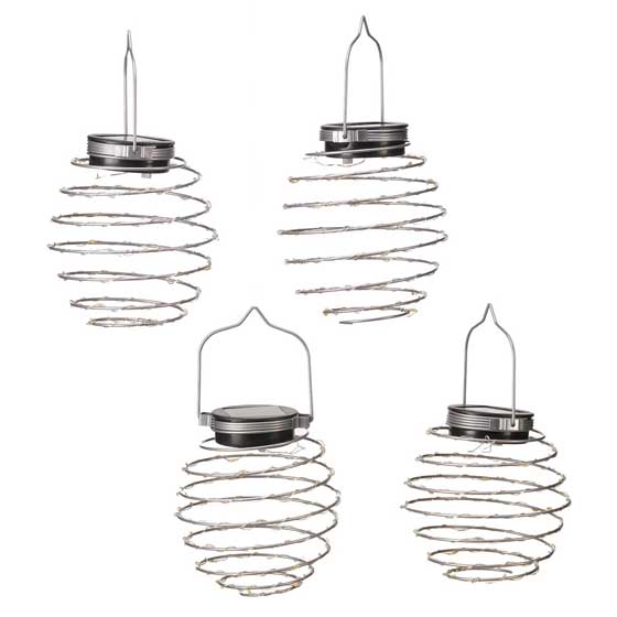 Beehive solar lights, pack of four product photo back L
