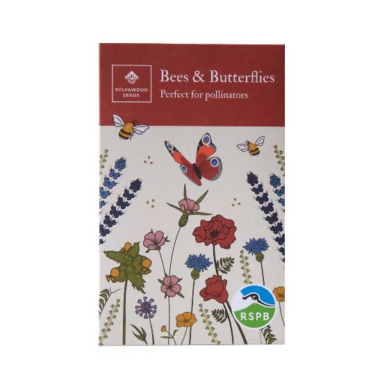 Bees and butterflies wildflower seed pack product photo default L
