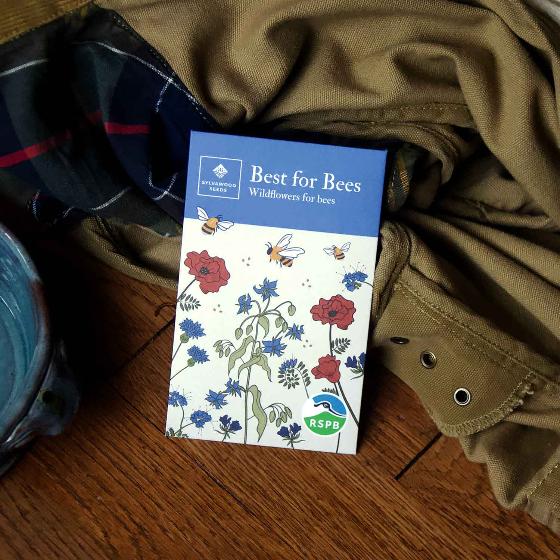 RSPB Best for bees wildflower seed pack product photo side L