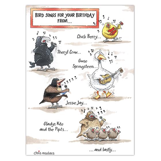 Birdsongs birthday card product photo default L