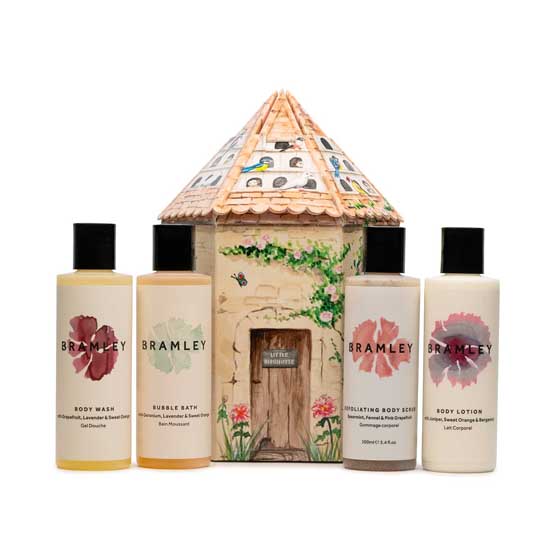 Bramley birdhouse vegan body care gift set product photo side L