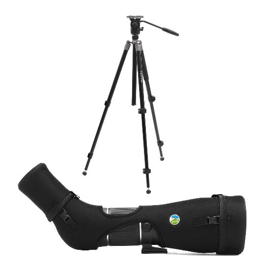 Buzzard 80mm ED telescope with Buzzard tripod product photo default L