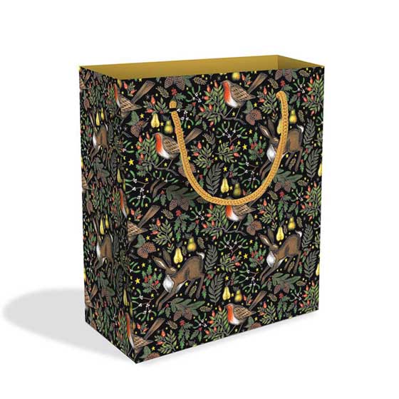 Christmas garden gift bag, medium product photo front L