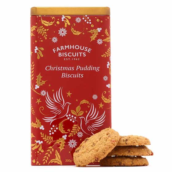 Christmas pudding biscuits by Farmhouse Biscuits product photo default L