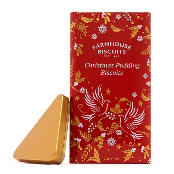 Christmas pudding biscuits by Farmhouse Biscuits product photo side L