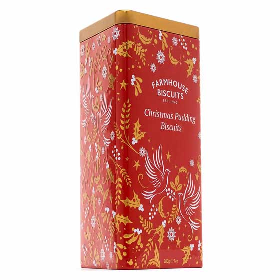 Christmas pudding biscuits by Farmhouse Biscuits product photo front L