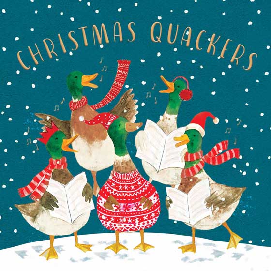 Christmas quackers Christmas cards, pack of 10 product photo default L