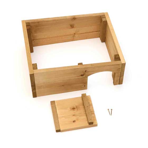 RSPB Classic Hedgehog house kit product photo back L