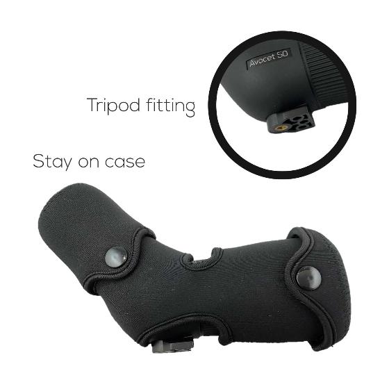 RSPB Avocet 50mm compact telescope with 8-24x eyepiece & case product photo back L