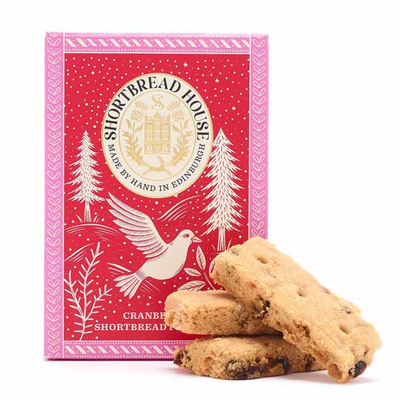 Cranberry shortbread fingers by Shortbread House product photo side L