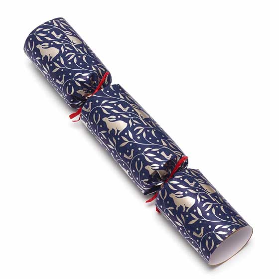 RSPB Wooden decoration plastic-free Christmas crackers, box of six product photo side L