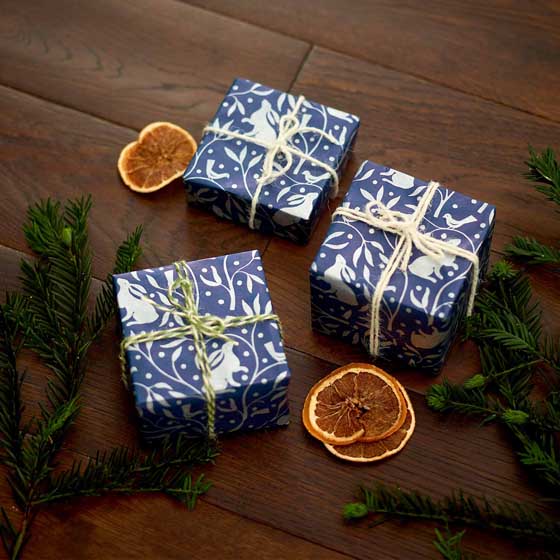 Curious Hare wrapping paper, 10 metres product photo front L