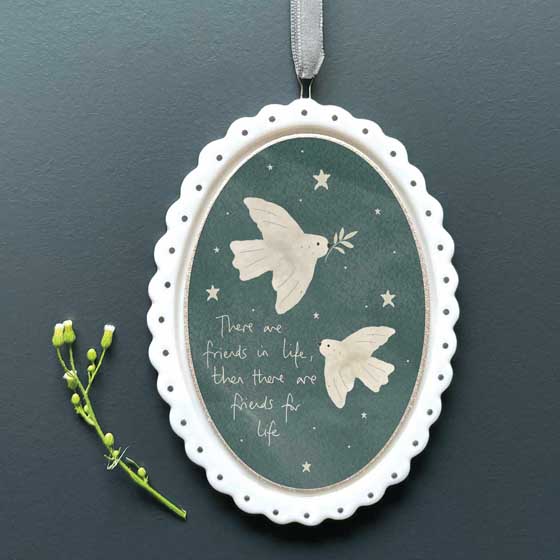 Dove friends ceramic hanging decoration product photo default L
