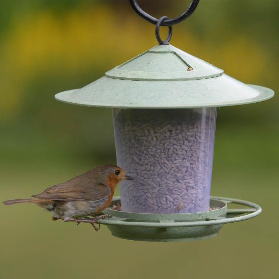 Eco beacon bird feeder product photo back L