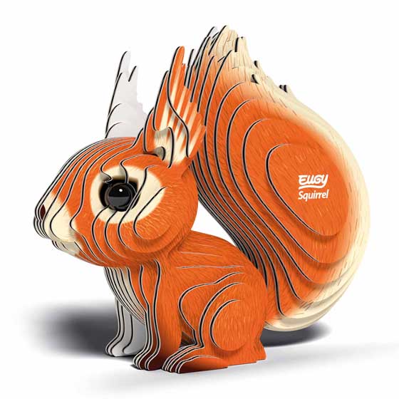 Red squirrel 3D model kit by Eugy product photo default L