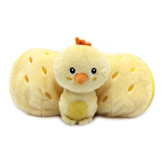 Flipetz Chick pineapple hideaway plush product photo side L