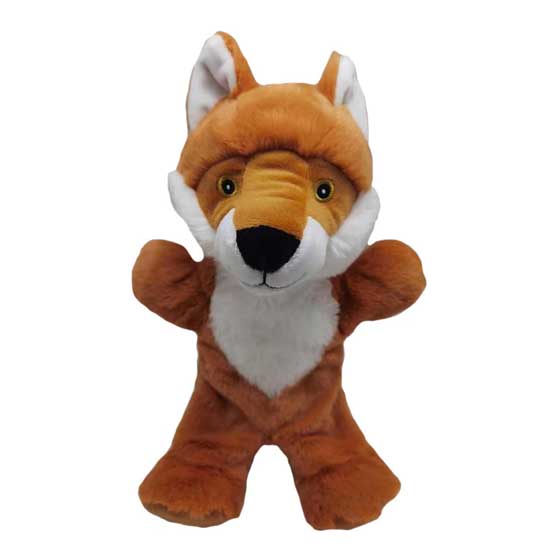 Eco fox walking puppet 32cm product photo default L
