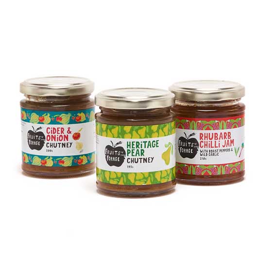 Fruits of the Forage wild chutneys gift pack product photo back L