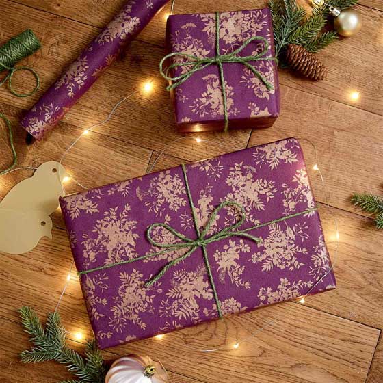 Fruits of the forest recycled wrapping paper, 5 metres product photo default L