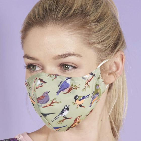 Reusable face mask, birds design product photo default L