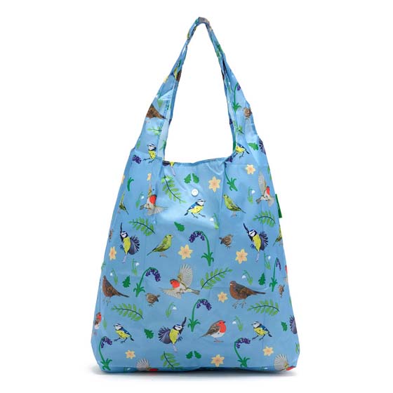 Garden birds foldable Eco Chic shopping bag product photo default L
