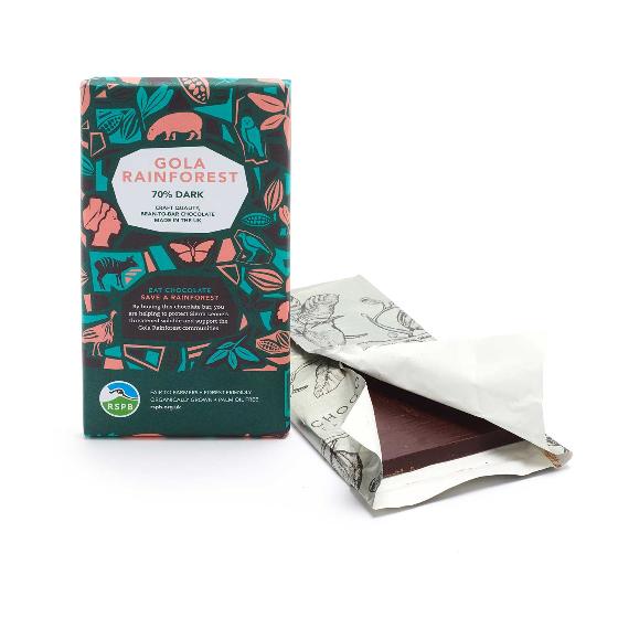 Gola Rainforest Chocolate 70g - Dark product photo back L
