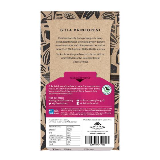 Gola Rainforest Chocolate 70g - Milk product photo front L