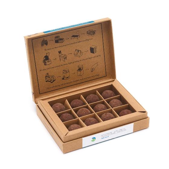 RSPB Gola milk chocolate truffles product photo back L