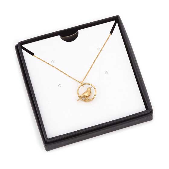 Blackbird necklace 18ct gold vermeil by Blackbird Jewellery product photo front L