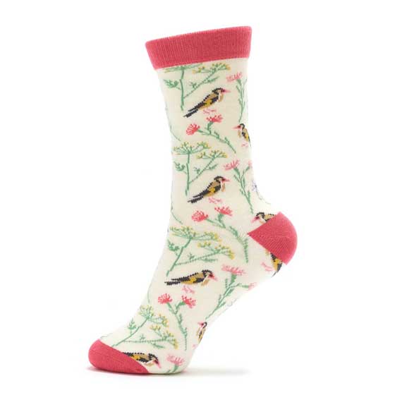 RSPB women's Goldfinch bamboo socks product photo side L