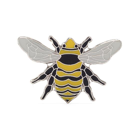 RSPB Great Yellow Bumblebee pin badge product photo default L