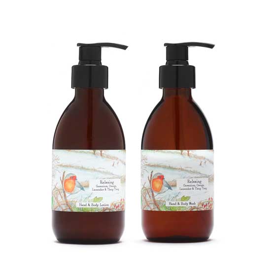 Body wash and body lotion gift set by Heaven Scent product photo side L
