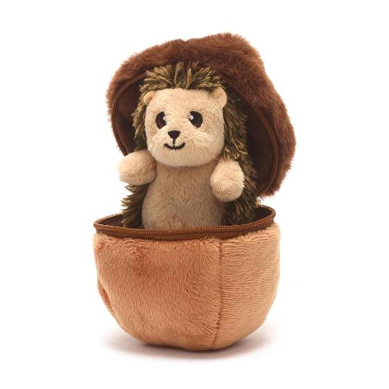 Zooprise Hedgehog in acorn plush product photo default L