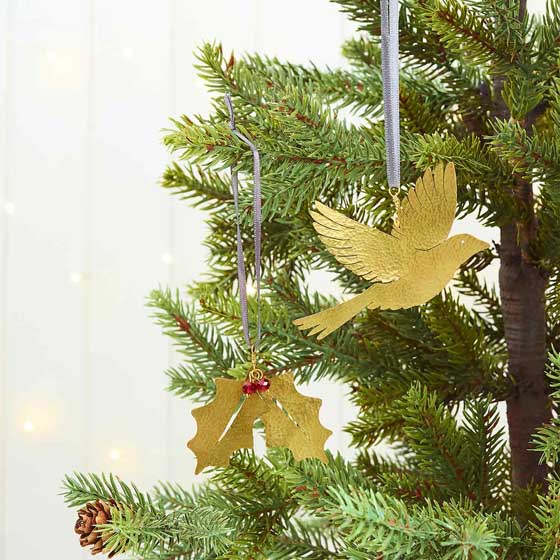 Holly brass decoration product photo ai5 L