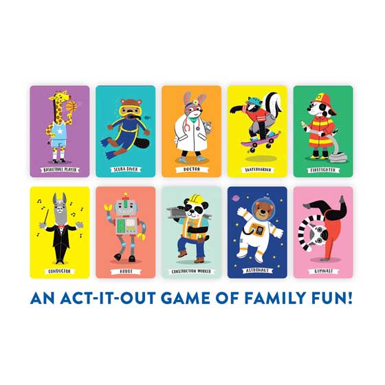 'Hoot am I?' family charades card game product photo side L