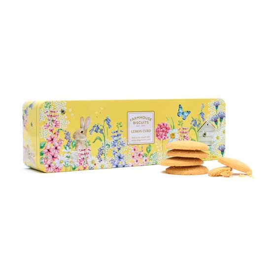 English garden lemon curd biscuit tin product photo ai5 L