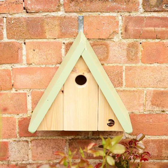 RSPB Lodge nest box classic apex product photo front L