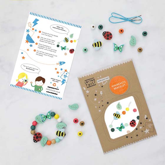 Minibeasts bracelet making kit product photo default L