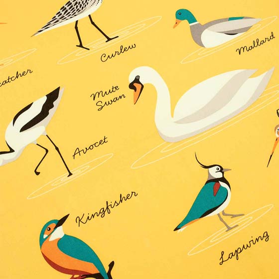 RSPB Tea towel, Making a splash collection product photo side L