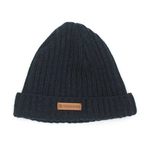 Merino wool fisherman beanie in spruce by Pachamama Knitwear product photo ai5 L