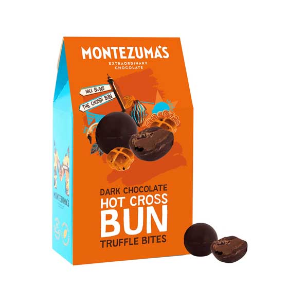 Montezuma's hot cross bun truffle bites product photo default L