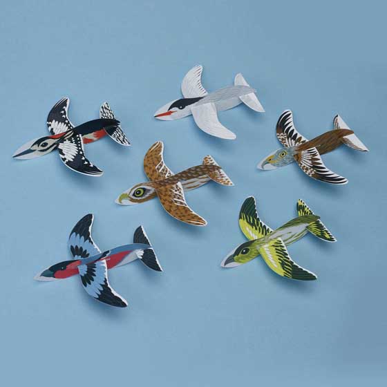 Moonlit Owl recycled crackers with glider toys, box of six product photo back L