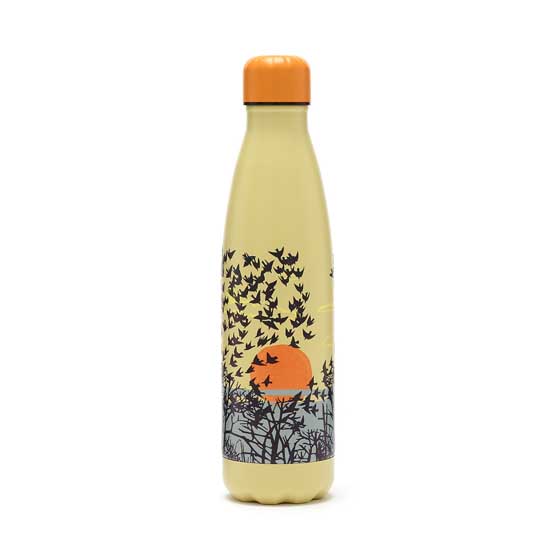 Starling murmuration insulated water bottle product photo side L