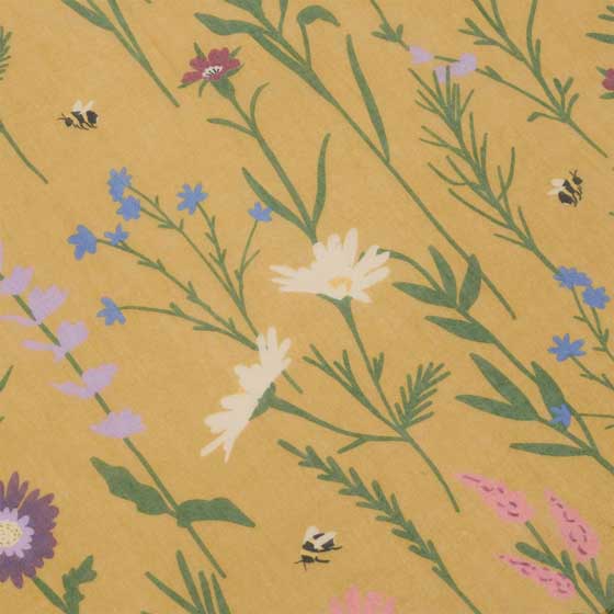 RSPB bee wildflower lightweight scarf product photo side L