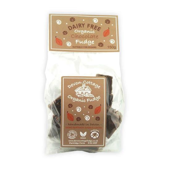 Organic dairy free chocolate vegan fudge product photo default L