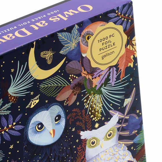 Owls at dawn jigsaw puzzle, 1000-piece product photo front L