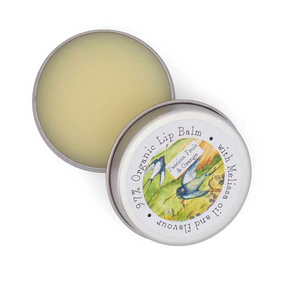 Passionfruit and orange organic lip balm by Heaven Scent product photo default L